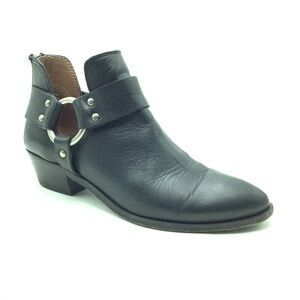 Frye Black Leather Ankle Boots Size: 6.5